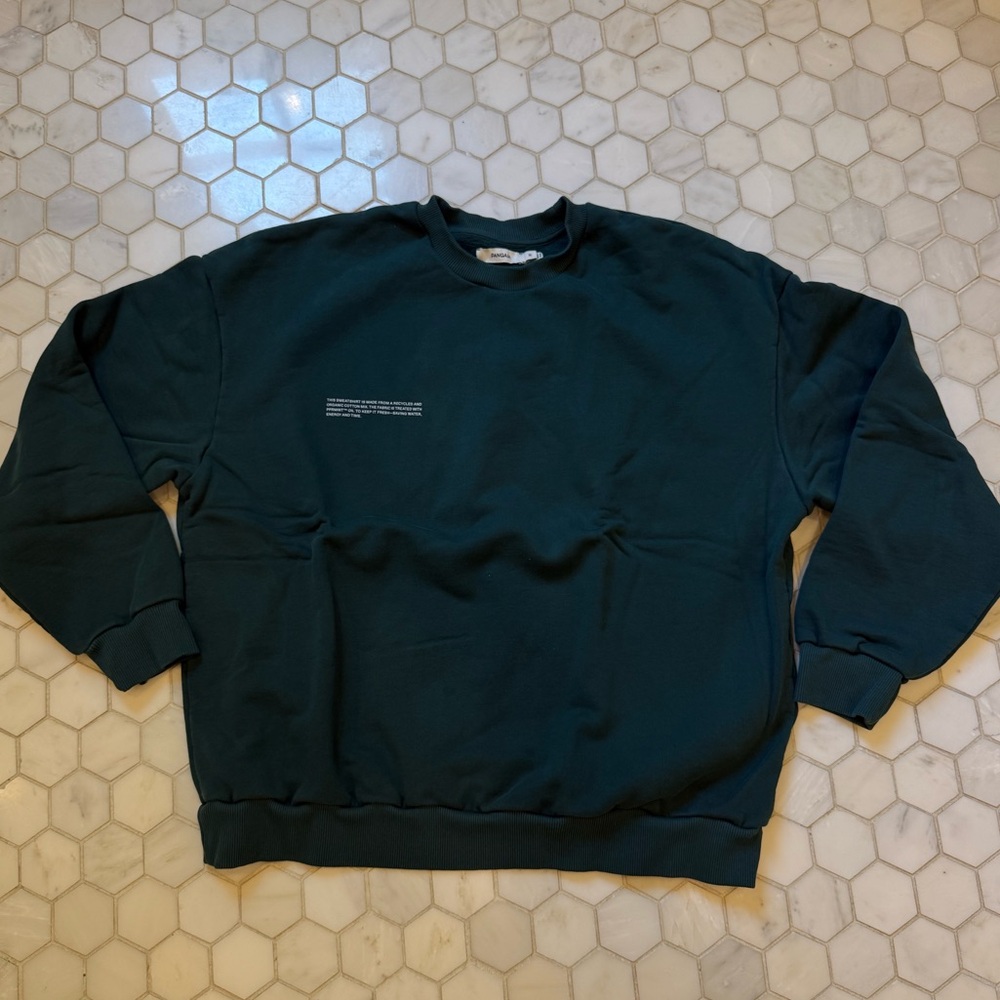 Pangaia Men's Dark Green Crewneck Sweater